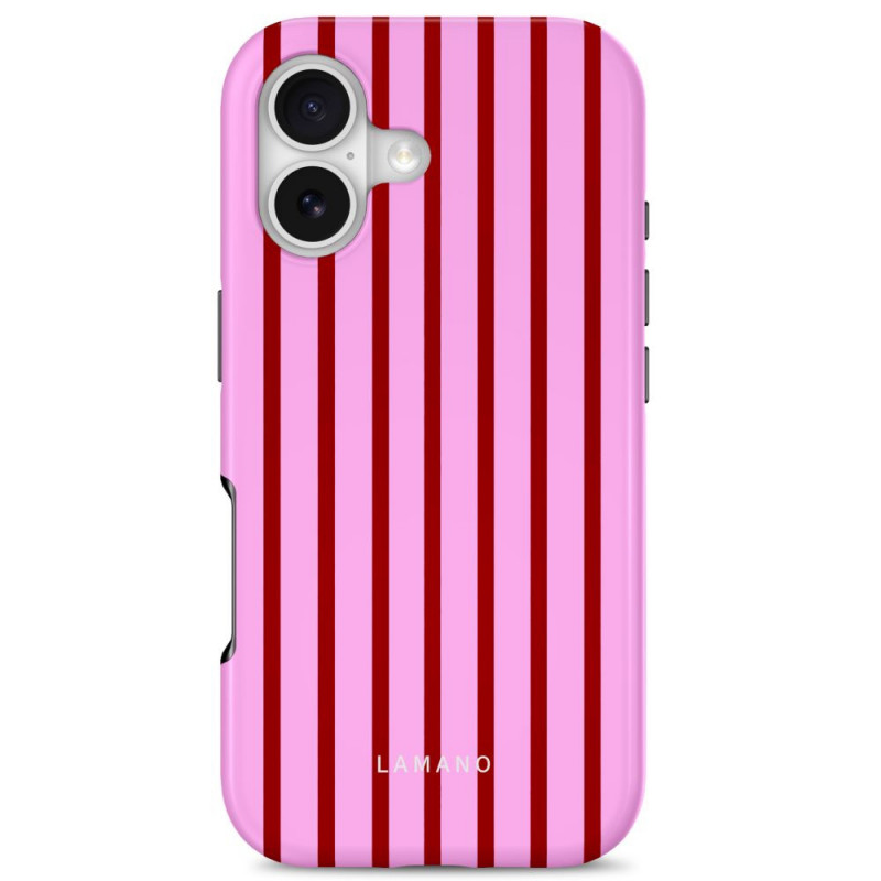 Funda Tech-Protect Lamano MagSafe para Apple iPhone 17, Candy Crush, roja y rosa