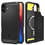 Funda Spigen Rugged Armor Mag MagSafe para Apple iPhone 16, negro mate
