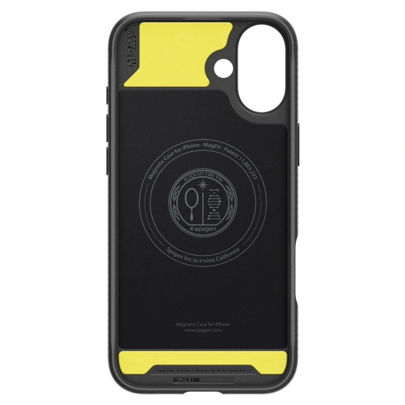Funda Spigen Rugged Armor Mag MagSafe para Apple iPhone 16, negro mate
