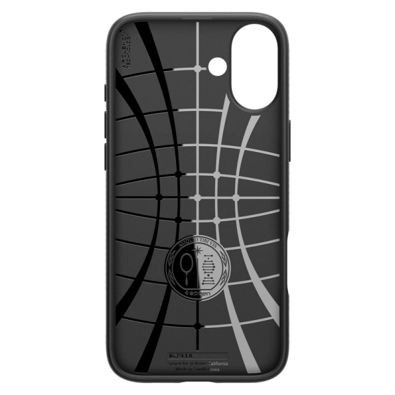 Funda Spigen Liquid Air para Apple iPhone 16, negro mate
