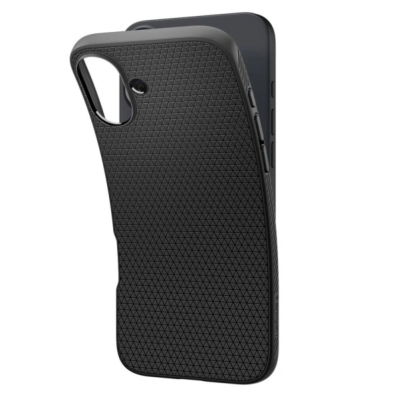 Funda Spigen Liquid Air para Apple iPhone 16, negro mate