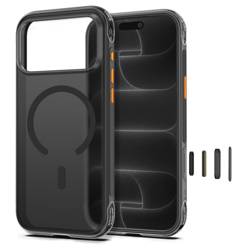 Funda Tech-Protect MagAir MagSafe CC para Apple iPhone 17 Pro Max / 18 Pro Max, negro mate
