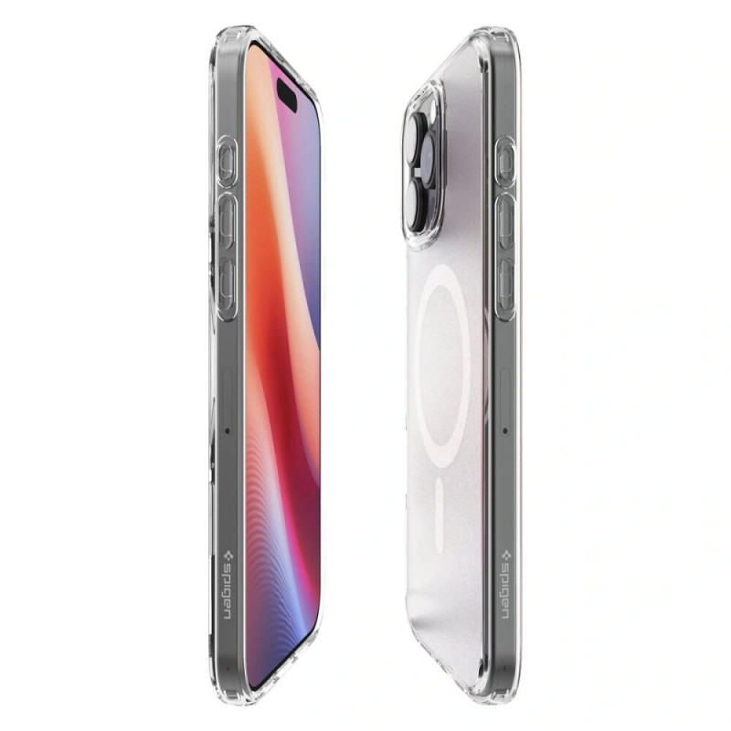 Funda Spigen Ultra Hybrid Mag MagSafe para Apple iPhone 16 Pro, transparente Frost Clear