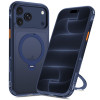 Funda Tech-Protect MagAir Stand MagSafe CC para Apple iPhone 17 Pro Max / 18 Pro Max, Matte Deep Blue