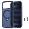 Funda Tech-Protect MagAir Stand MagSafe CC para Apple iPhone 17 Pro Max / 18 Pro Max, Matte Deep Blue
