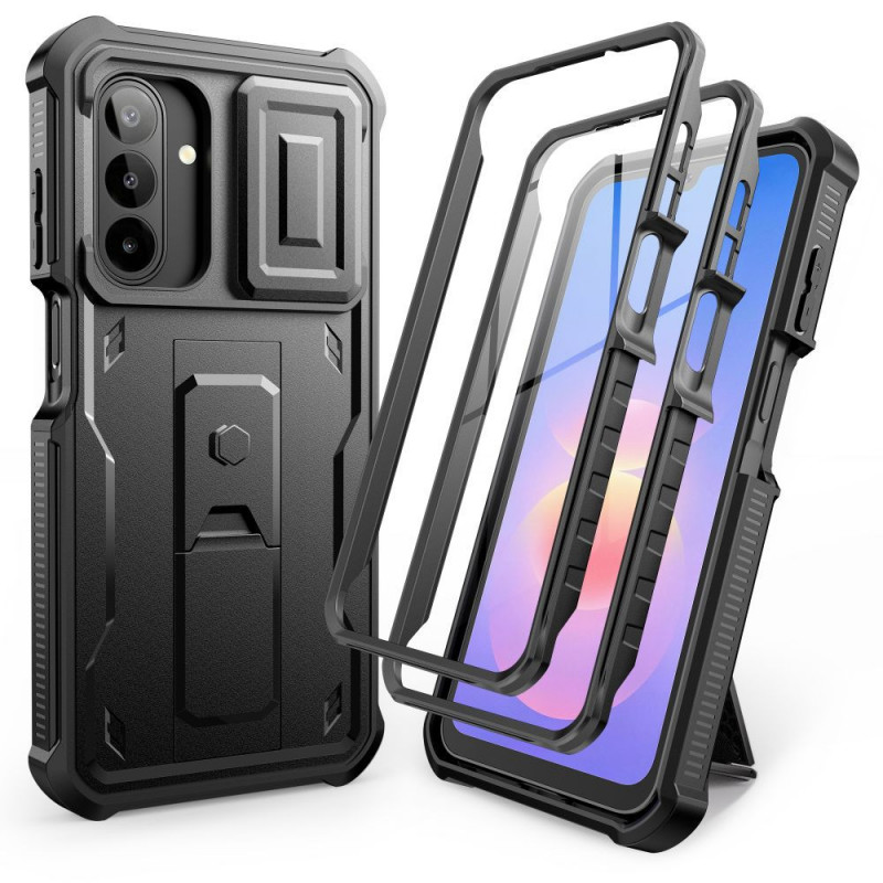 Funda resistente Tech-Protect Kevlar Cam+ 2-Set para Samsung Galaxy A17 / A18 4G / 5G, negra