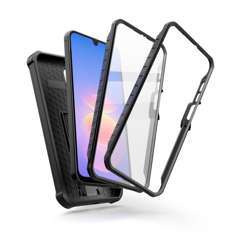 Funda resistente Tech-Protect Kevlar Cam+ 2-Set para Samsung Galaxy A17 / A18 4G / 5G, negra