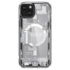 Funda Spigen Ultra Hybrid Mag con MagSafe para Apple iPhone 15 Plus / 14 Plus, Zero One, blanca