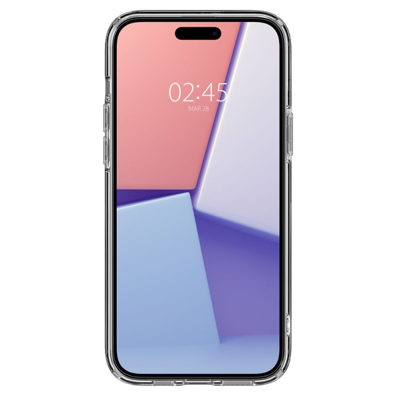 Funda Spigen Ultra Hybrid Mag con MagSafe para Apple iPhone 15 Plus / 14 Plus, Zero One, blanca