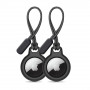 Funda llavero Tech-Protect Rough Chain para Apple AirTag, negra (2 uds.)