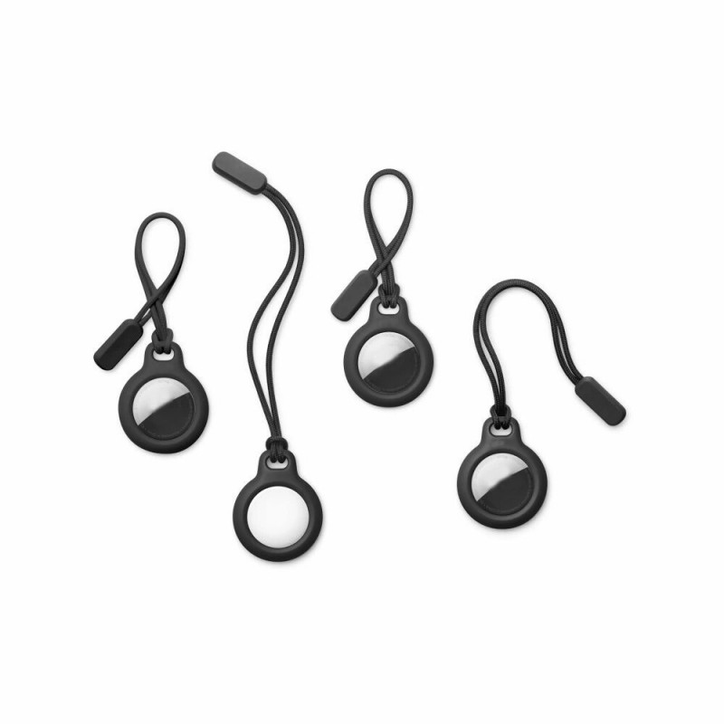 Funda llavero Tech-Protect Rough Chain para Apple AirTag, negra (2 uds.)