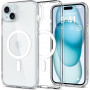 Funda Spigen Ultra Hybrid Mag con MagSafe para Apple iPhone 15, blanca