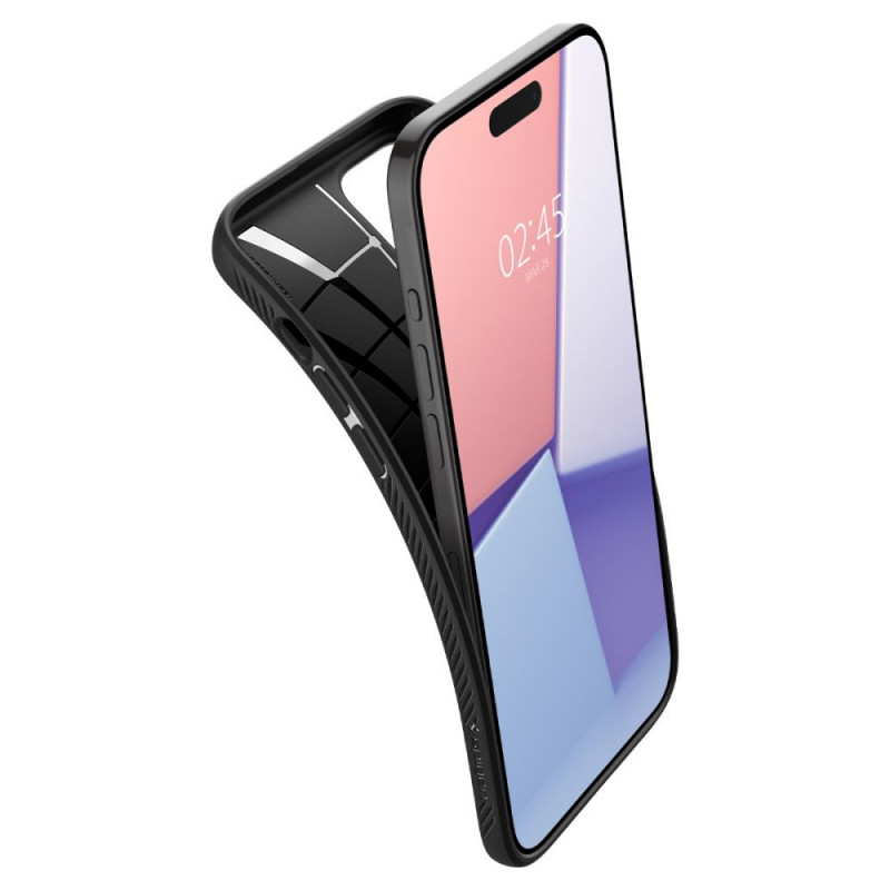 Funda Spigen Liquid Air para Apple iPhone 15 Pro, negro mate