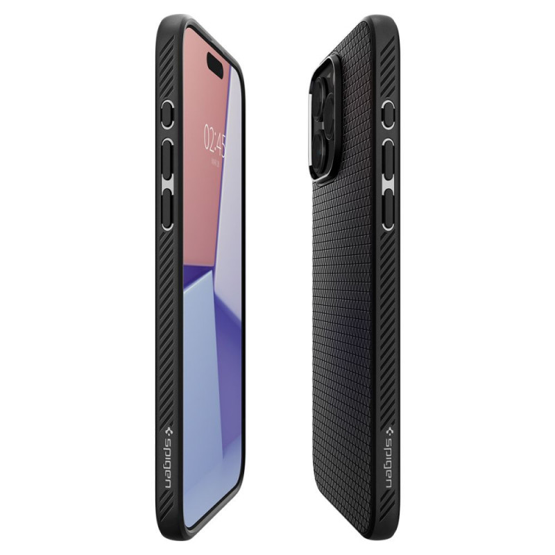 Funda Spigen Liquid Air para Apple iPhone 15 Pro, negro mate