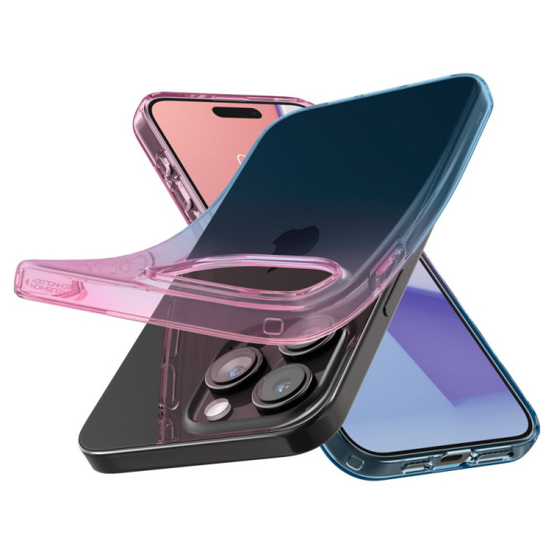 Funda Spigen Liquid Crystal para Apple iPhone 15 Pro, rosa degradado
