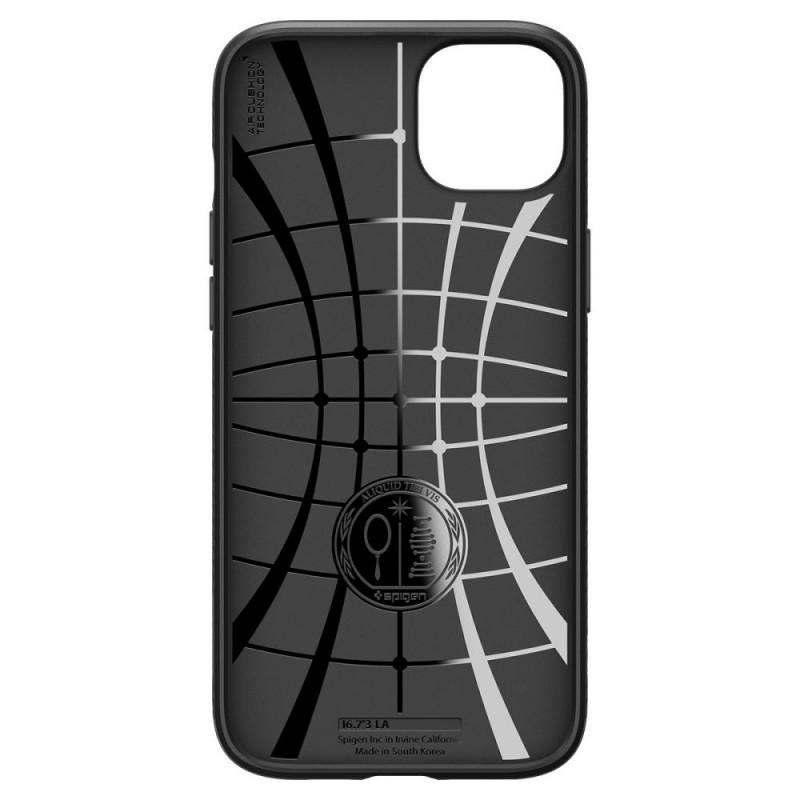 Funda Spigen Liquid Air para Apple iPhone 15 Plus / 14 Plus, negro mate