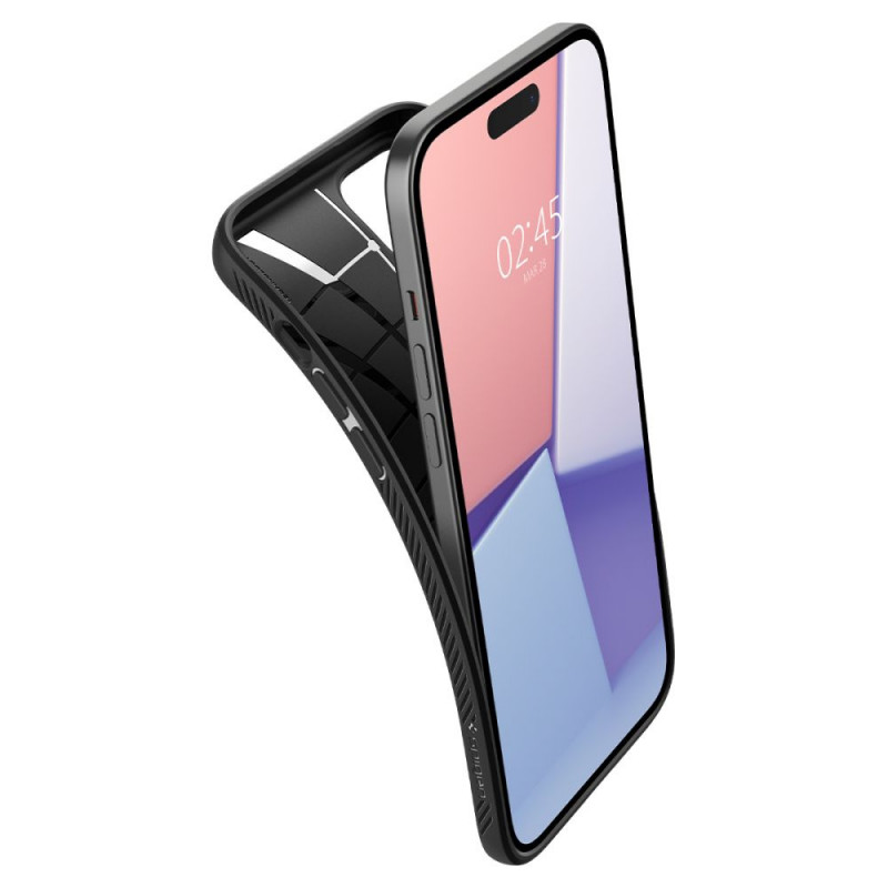 Funda Spigen Liquid Air para Apple iPhone 15 Plus / 14 Plus, negro mate