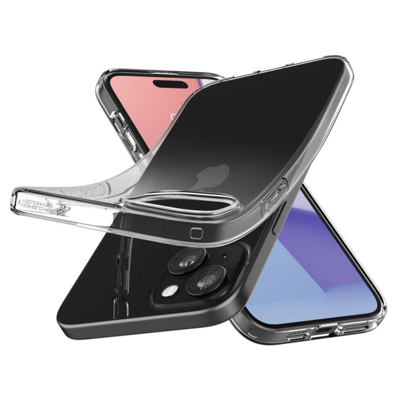 Funda Spigen Liquid Crystal para Apple iPhone 15 Plus / 14 Plus, Crystal Clear