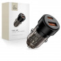 Cargador de coche de 2 puertos Tech-Protect CC03 USB-A / USB-C, PD 75W, Negro