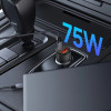 Cargador de coche de 2 puertos Tech-Protect CC03 USB-A / USB-C, PD 75W, Negro