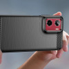 Funda Tech-Protect TPUCarbon para Motorola Moto G05 / E15, negra