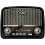 Altavoz de radio SVEN SRP-555, negro-plateado, 3 W, FM/AM/SW, USB, SD/microSD, batería