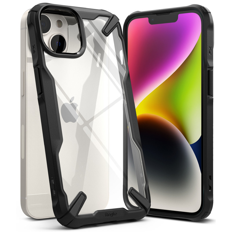 Funda Ringke Fusion-X Design para Apple iPhone 14 Plus / 15 Plus, negra