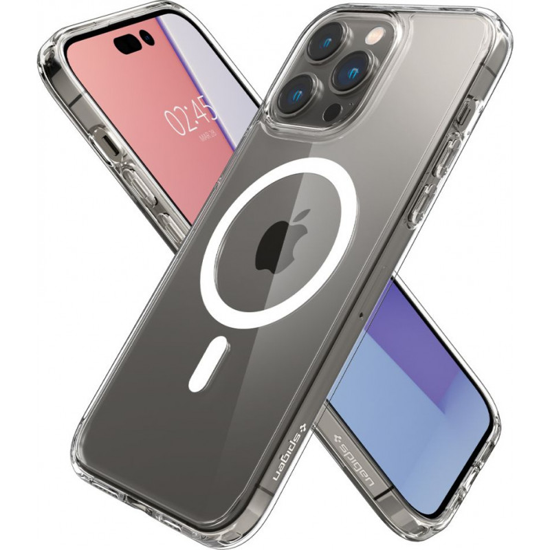 Funda MagSafe Spigen Ultra Hybrid Mag (ACS04969) para Apple iPhone 14 Pro, blanca