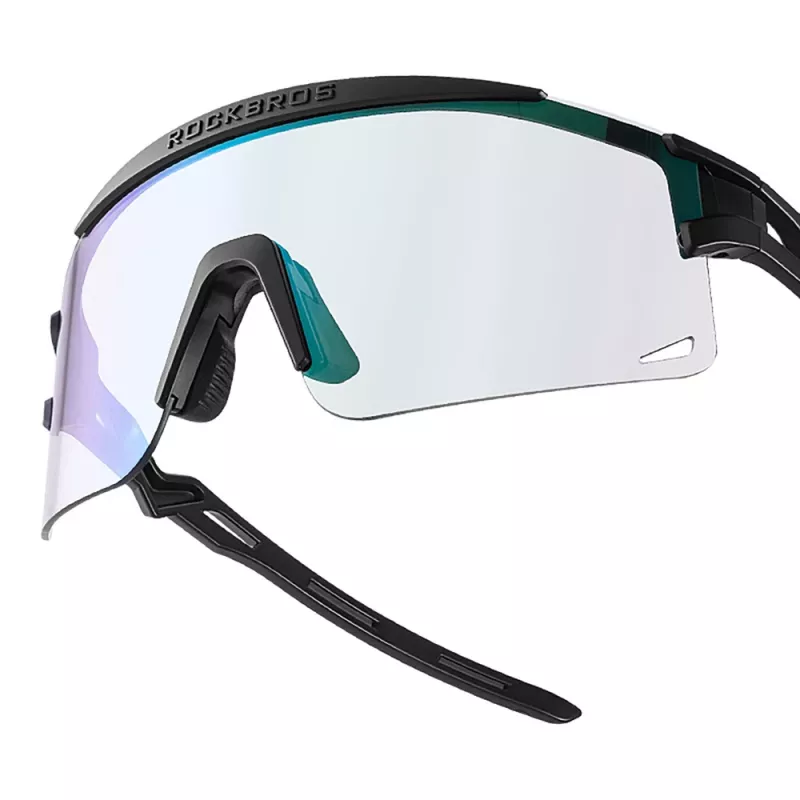 Gafas de ciclismo fotocromáticas Rockbros con protección UV e inserto correctivo, negras