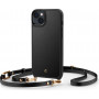 Funda MagSafe Spigen Cyrill Classic Charm Mag (ACS04948) con correa para Apple iPhone 14 Plus / 15 Plus, negra