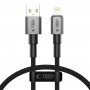 Cable Tech-Protect Ultraboost DNA USB-A / Lightning, 12W, 2.4A, 25 cm, gris hierro
