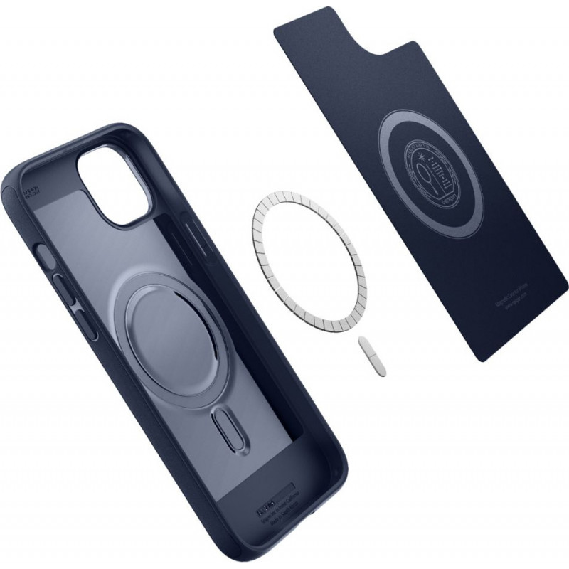 Funda Spigen Mag Armor (ACS04919) para Apple iPhone 14 Plus / 15 Plus, azul marino