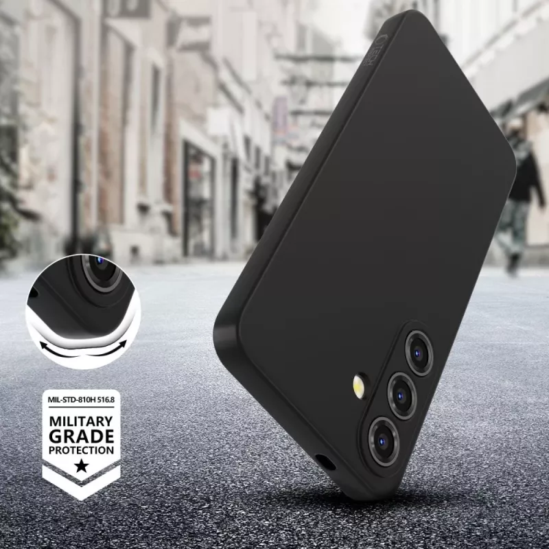 Funda de silicona Tech-Protect Icon para Samsung Galaxy A56 5G, negra