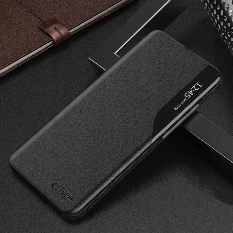 Funda Smart View Tech-Protect para Xiaomi Redmi 12, negra