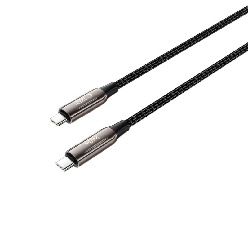 Cable USB-C / USB-C Tech-Protect UB10T Ultraboost PD240W/QC4.0, 100 cm, negro
