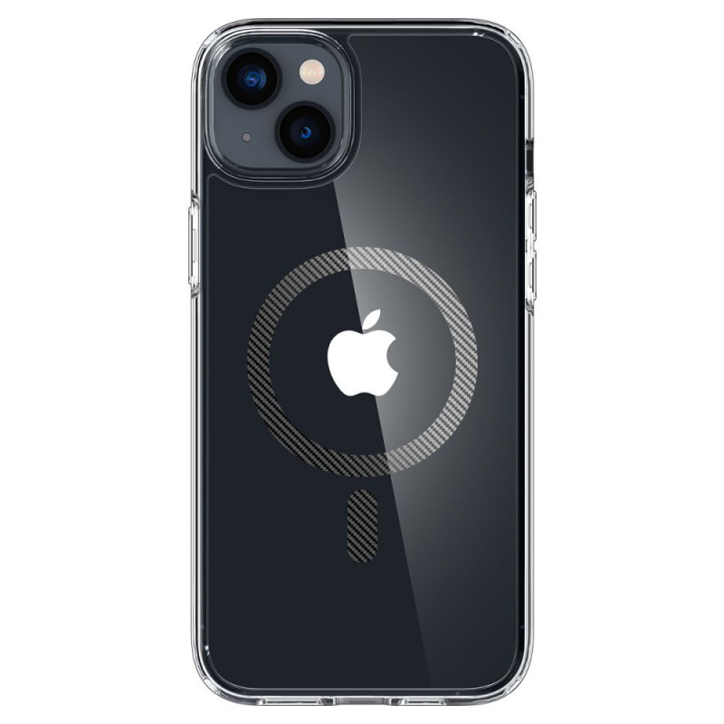 Funda MagSafe Spigen Ultra Hybrid Mag (ACS04904) para Apple iPhone 14 Plus / 15 Plus, fibra de carbono