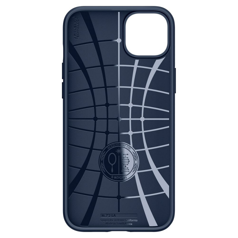 Funda Spigen Liquid Air para Apple iPhone 14 Plus / 15 Plus, azul marino