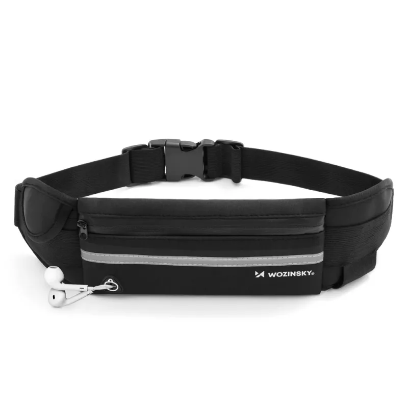 Riñonera expansible para running Wozinsky WRBBK1, negra