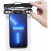 Funda impermeable universal Spigen A601 Aqua Shield, Crystal Clear
