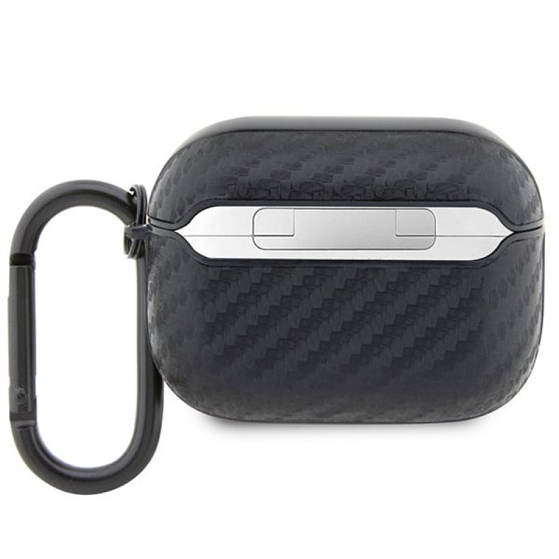 Funda BMW BMAPWMPUCA2 Carbon Double Metal Logo para Apple AirPods Pro, negra