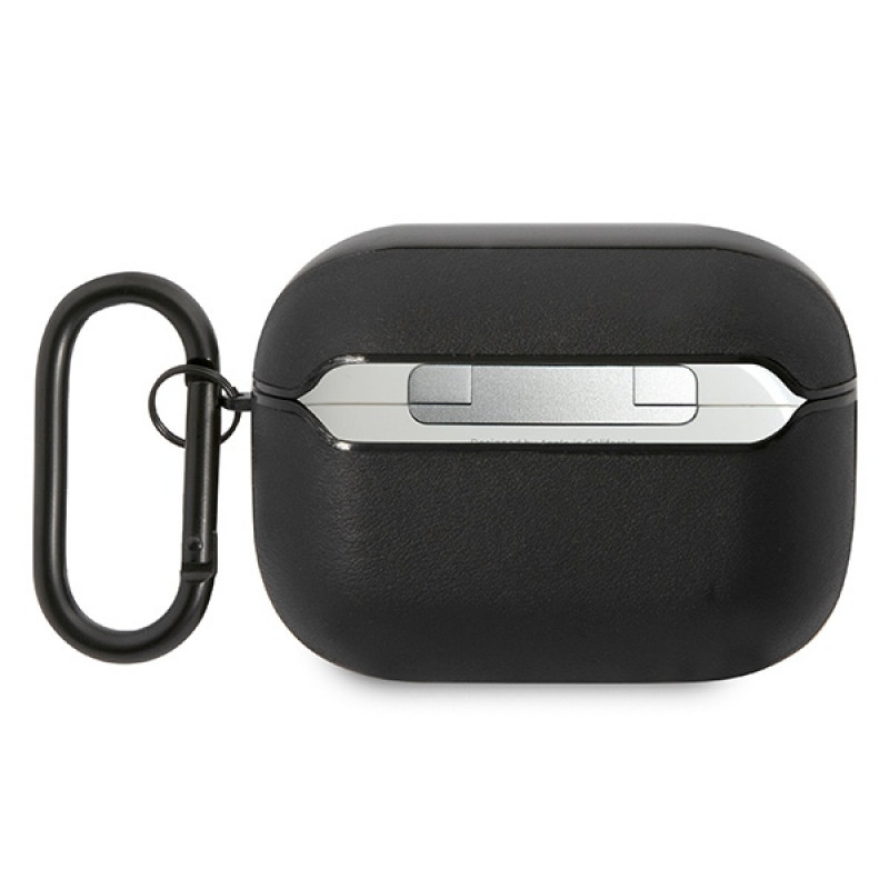 Funda Mercedes-AMG AMAPSLWK para Apple AirPods Pro AMG Leather Big Logo, negra