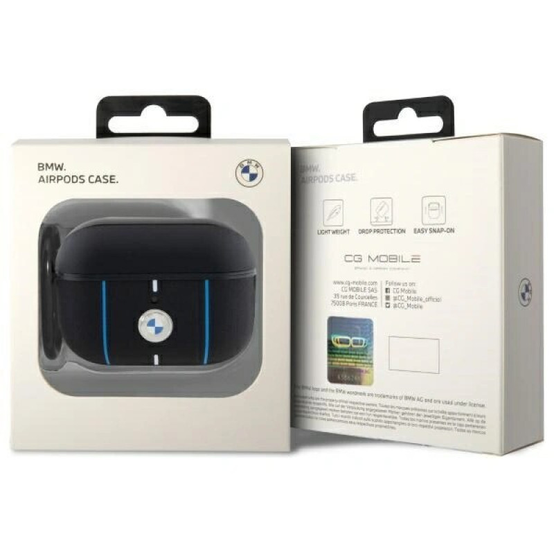 Funda BMW BMAP222RVSK Color Lines para Apple AirPods Pro 2 (2022/2023), negra