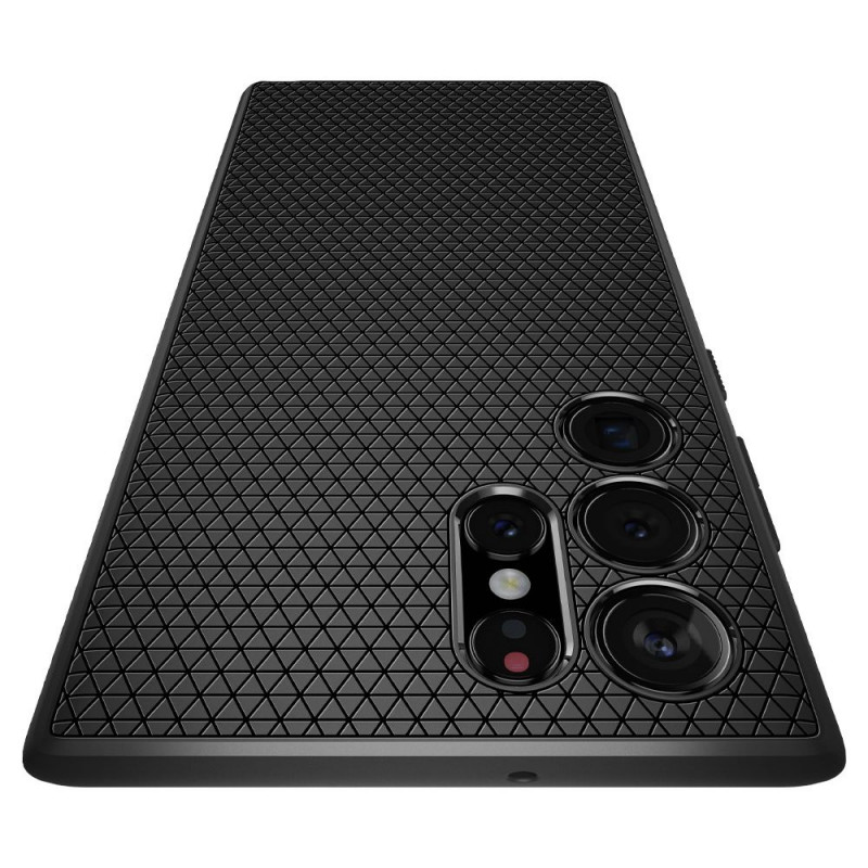 Funda Spigen Liquid Air para Samsung Galaxy S22 Ultra, negro mate