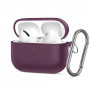 Funda para estuche de carga Tech-Protect Silicone Hook THP6103 para Apple AirPods Pro 3, burdeos