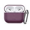 Funda para estuche de carga Tech-Protect Silicone Hook THP6103 para Apple AirPods Pro 3, burdeos