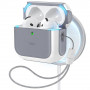 Funda ESR Orbit HaloLock MagSafe para Apple AirPods 4, blanca