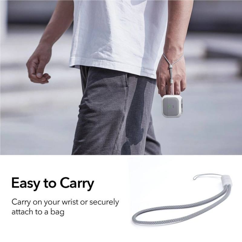 Funda ESR Orbit HaloLock MagSafe para Apple AirPods 4, blanca