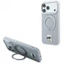 Funda MagSafe Karl Lagerfeld with Ring Stand 360 Karl Head Pin para Apple iPhone 18 Pro / 17 Pro, gris (KF003235)