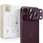 Protector de lente de cámara Tech-Protect Camfull Fit+ para Apple iPhone 18 Pro Max, burdeos