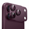 Protector de lente de cámara Tech-Protect Camfull Fit+ para Apple iPhone 18 Pro Max, burdeos